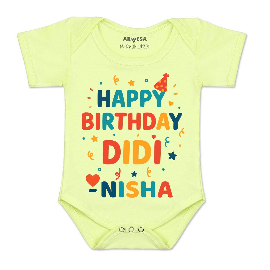 Arvesa Happy Birthday Didi Baby Boy & Girl Dress