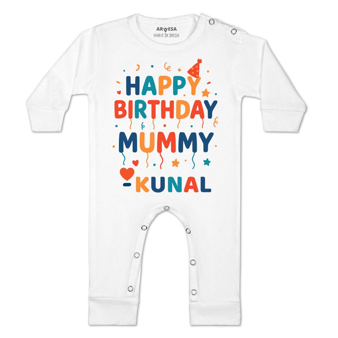 Arvesa Happy Birthday Mummy Baby Boy & Girl Dress