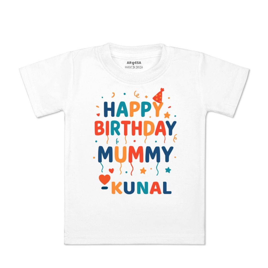 Arvesa Happy Birthday Mummy Baby Boy & Girl Dress