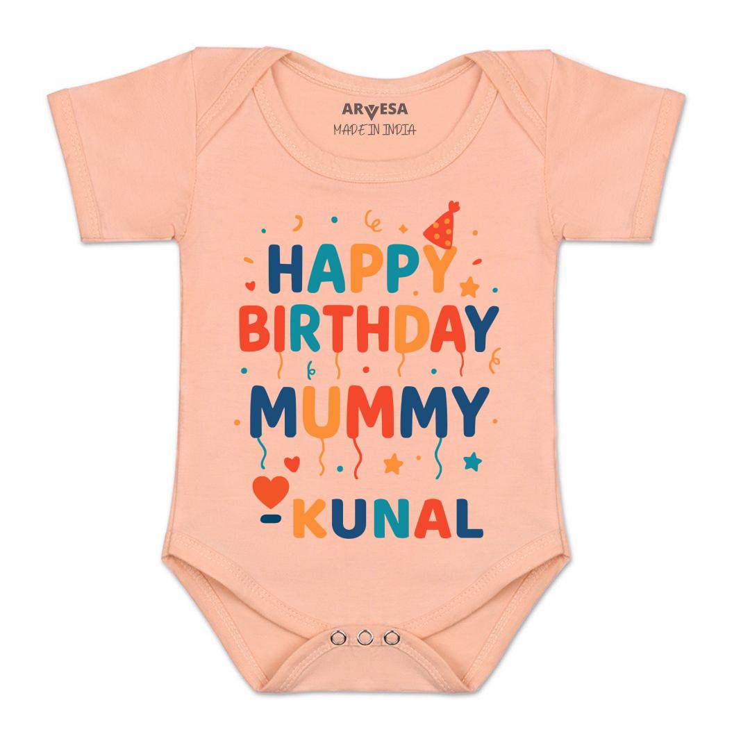 Arvesa Happy Birthday Mummy Baby Boy & Girl Dress