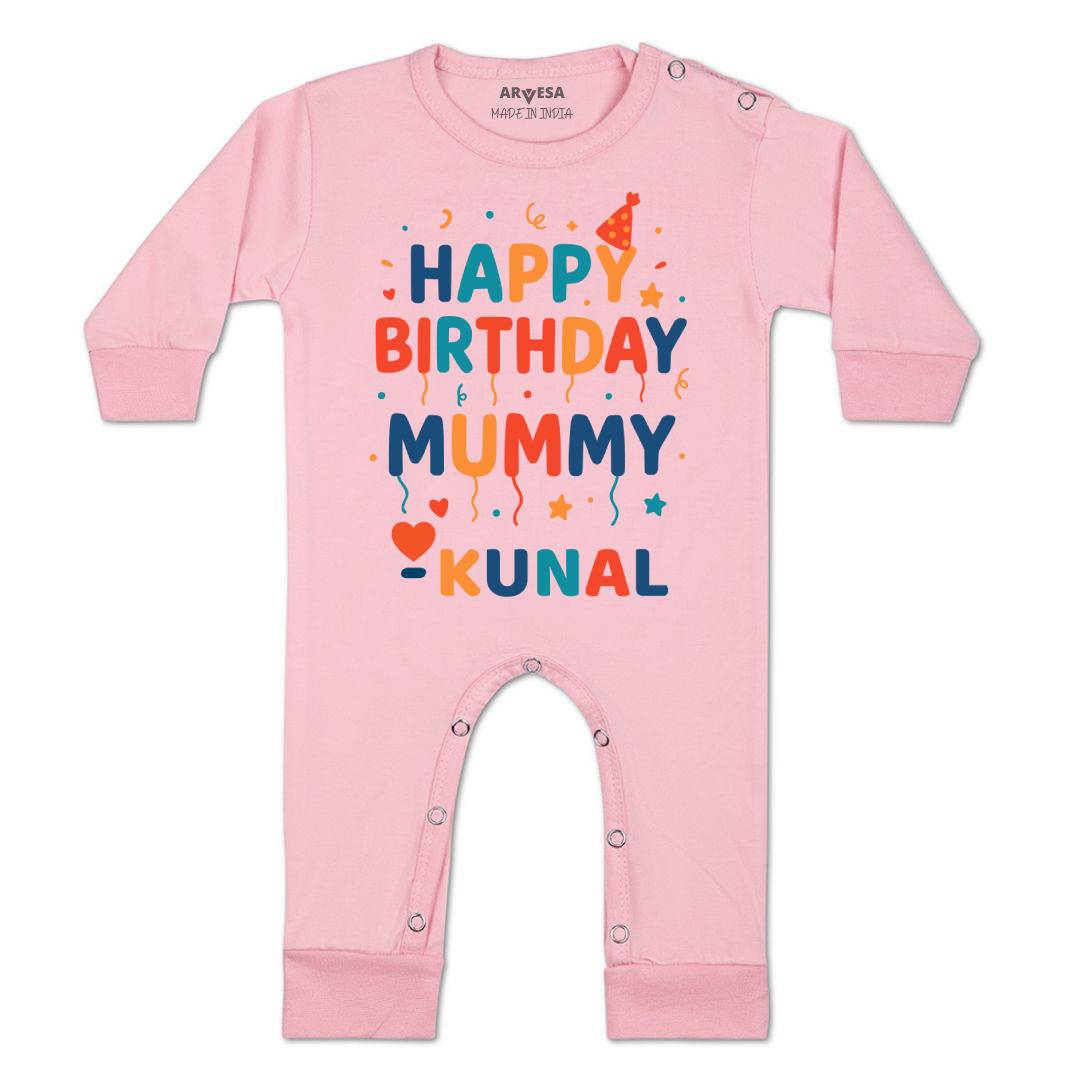 Arvesa Happy Birthday Mummy Baby Boy & Girl Dress