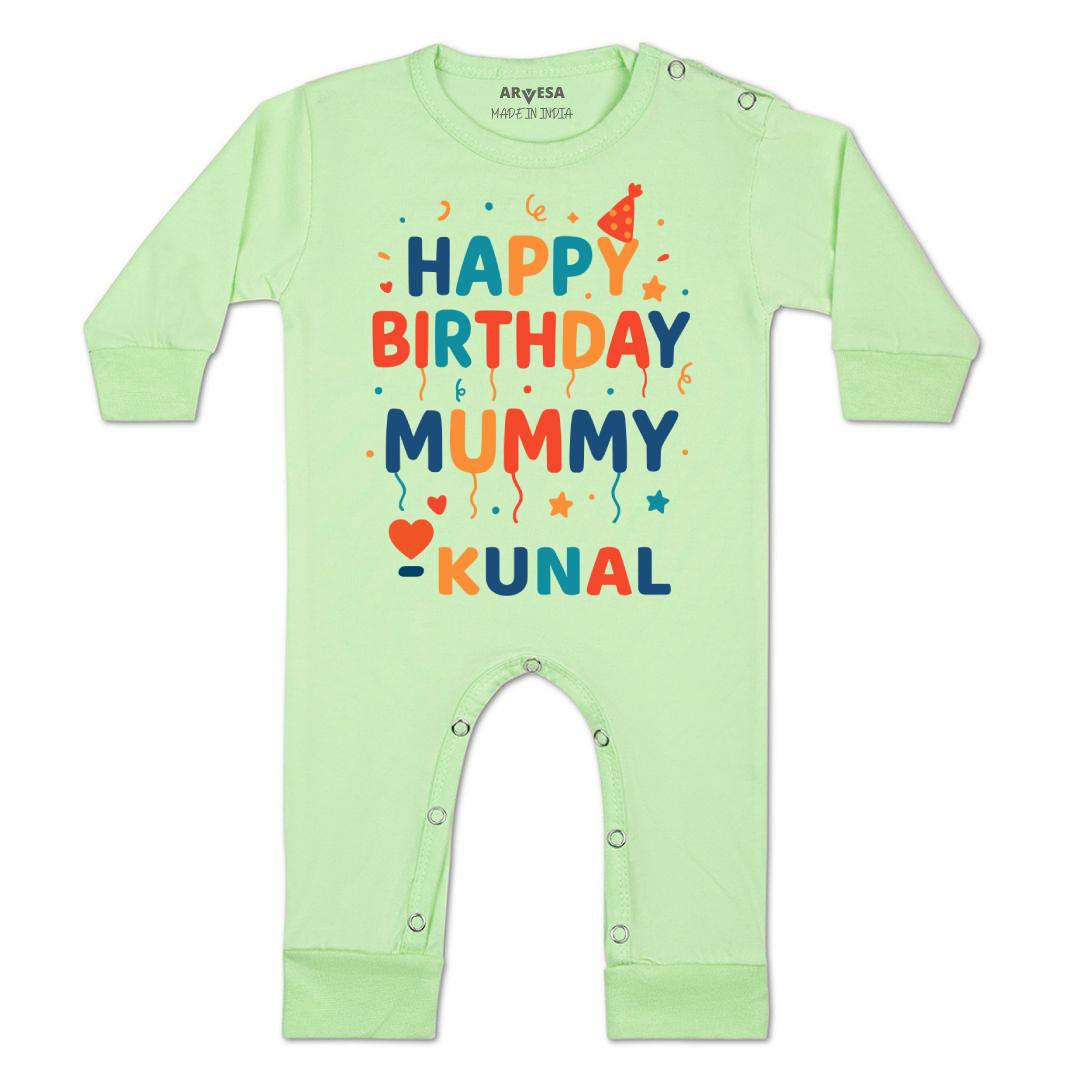 Arvesa Happy Birthday Mummy Baby Boy & Girl Dress