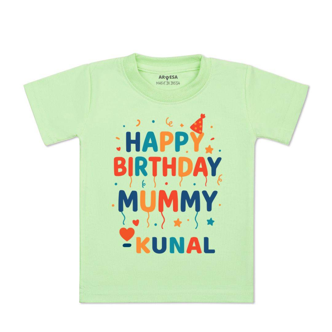 Arvesa Happy Birthday Mummy Baby Boy & Girl Dress