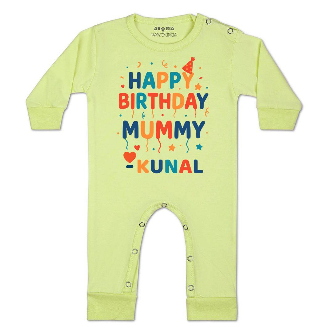 Arvesa Happy Birthday Mummy Baby Boy & Girl Dress
