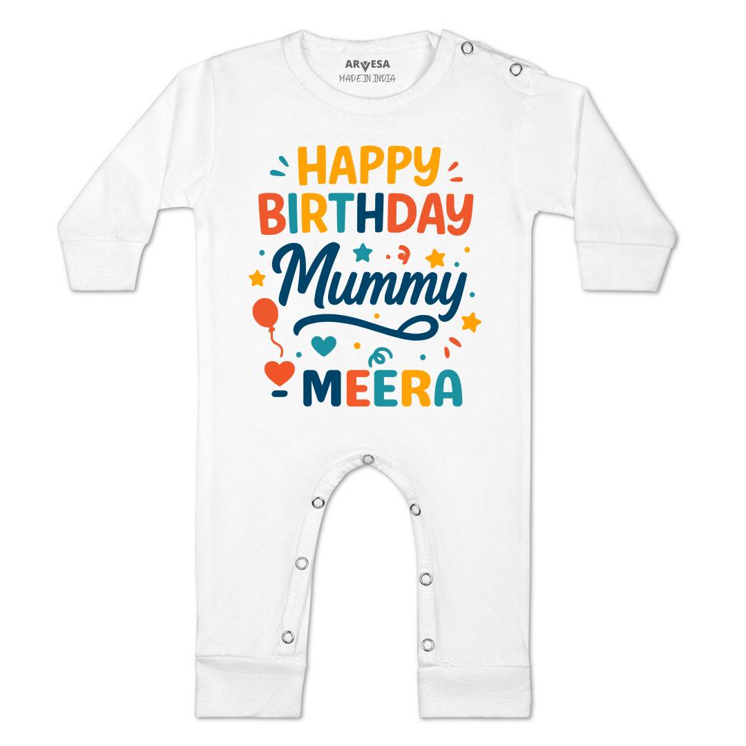 Arvesa Happy Birthday Mummy Baby Boy & Girl Dress
