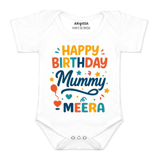 Arvesa Happy Birthday Mummy Baby Boy & Girl Dress