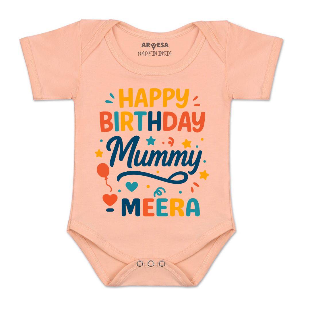 Arvesa Happy Birthday Mummy Baby Boy & Girl Dress