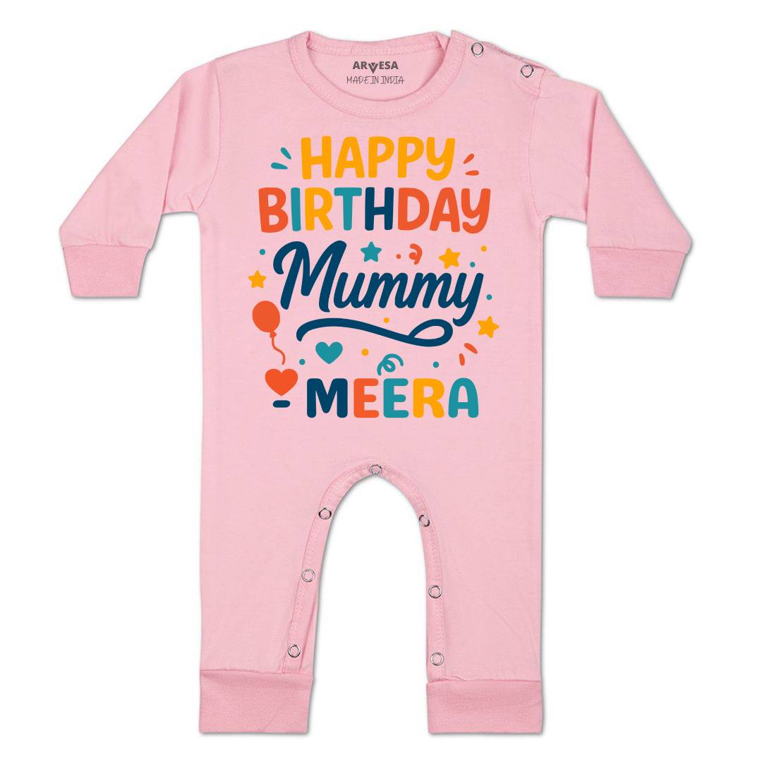 Arvesa Happy Birthday Mummy Baby Boy & Girl Dress