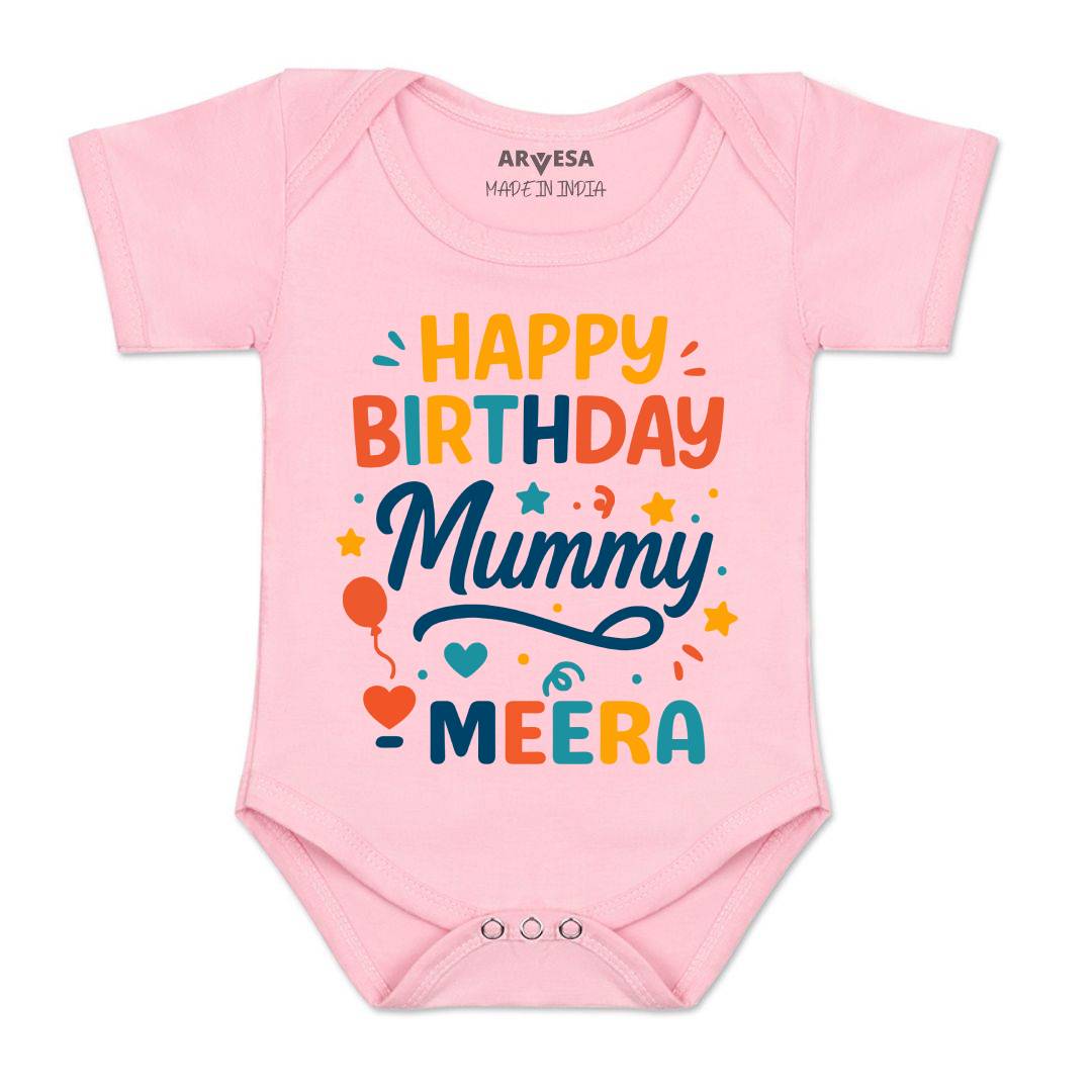 Arvesa Happy Birthday Mummy Baby Boy & Girl Dress