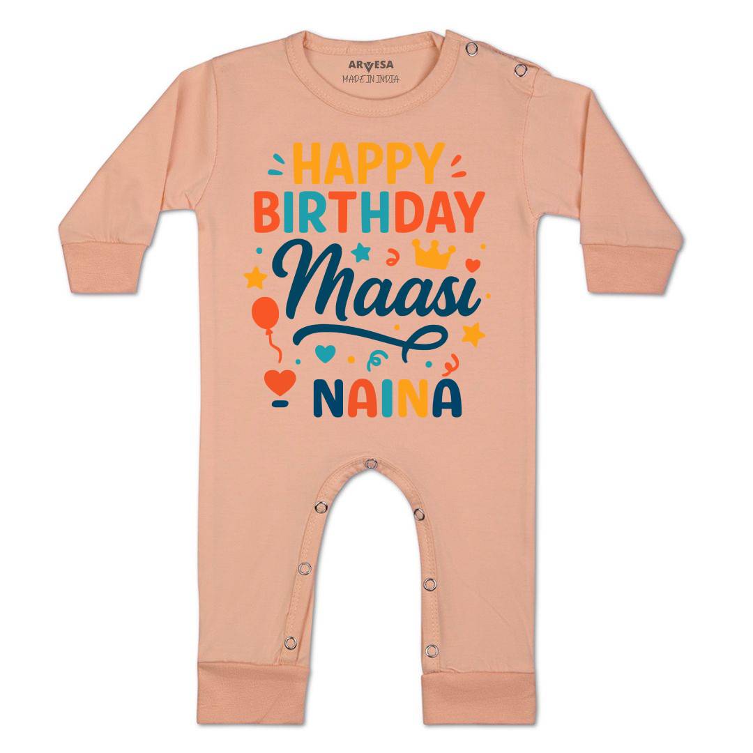 Arvesa Happy Birthday Maasi Baby Boy & Girl Dress
