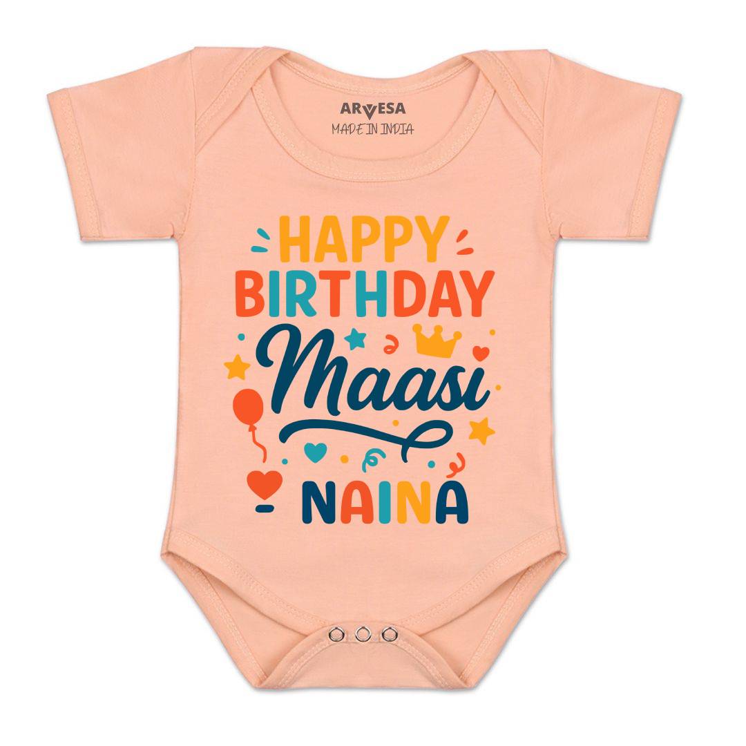 Arvesa Happy Birthday Maasi Baby Boy & Girl Dress