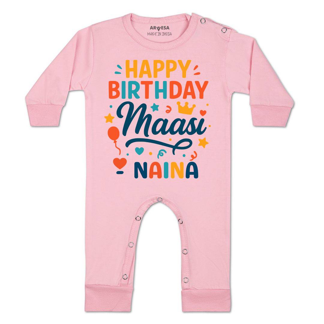 Arvesa Happy Birthday Maasi Baby Boy & Girl Dress