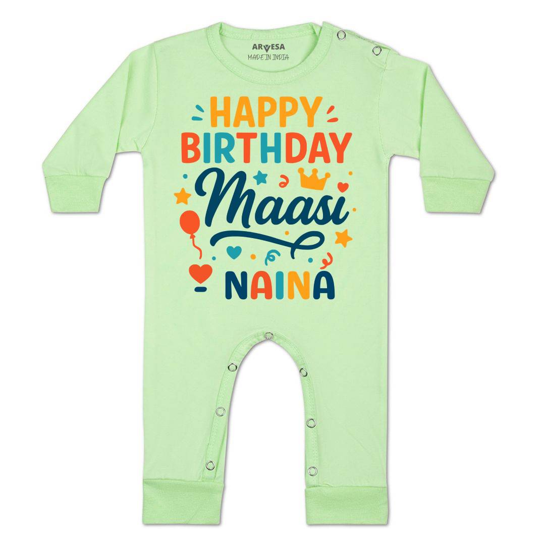 Arvesa Happy Birthday Maasi Baby Boy & Girl Dress