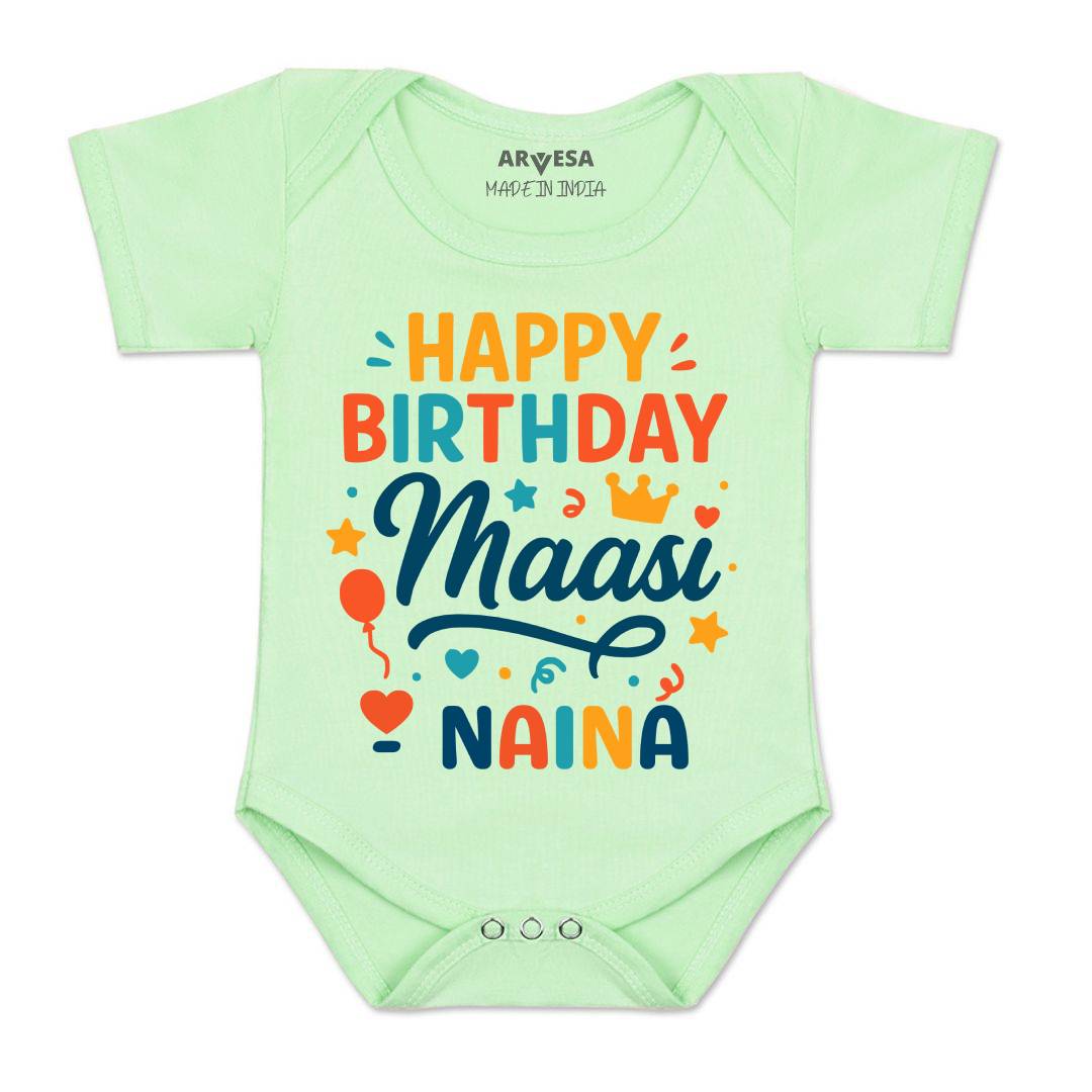 Arvesa Happy Birthday Maasi Baby Boy & Girl Dress
