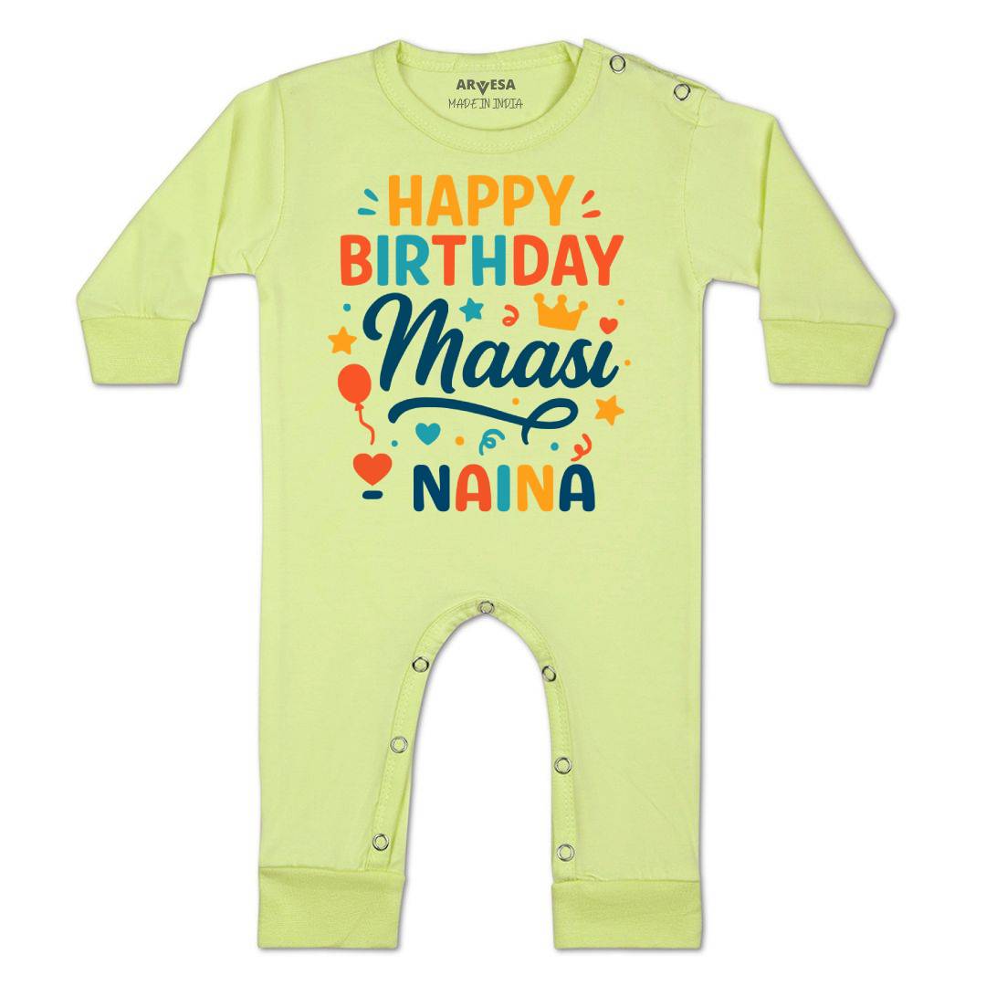 Arvesa Happy Birthday Maasi Baby Boy & Girl Dress