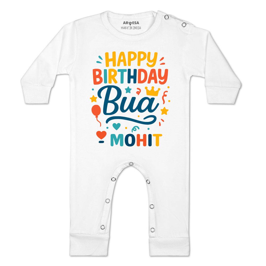 Arvesa Happy Birthday Bua Baby Boy & Girl Dress