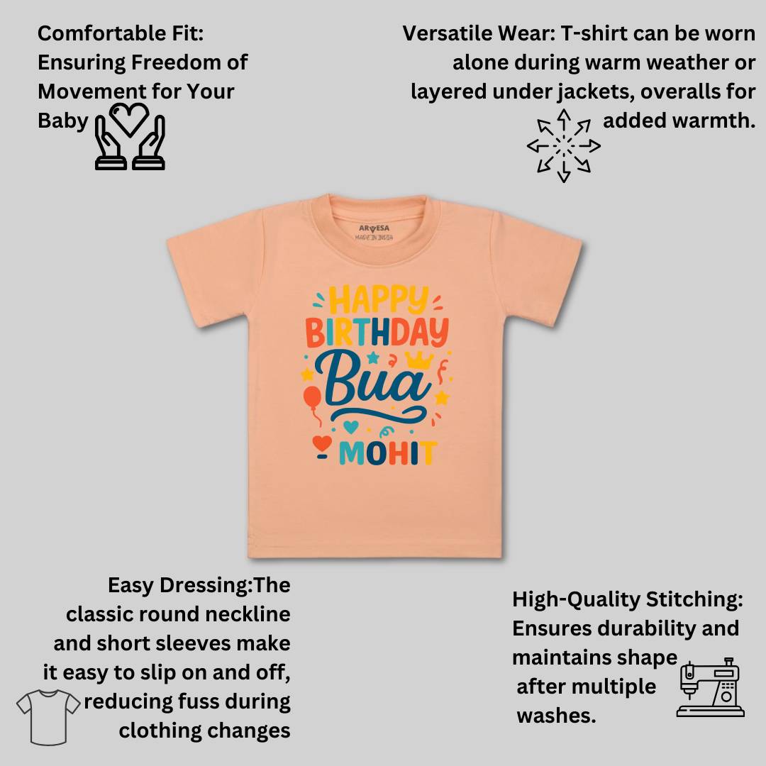 Arvesa Happy Birthday Bua Baby Boy & Girl Dress