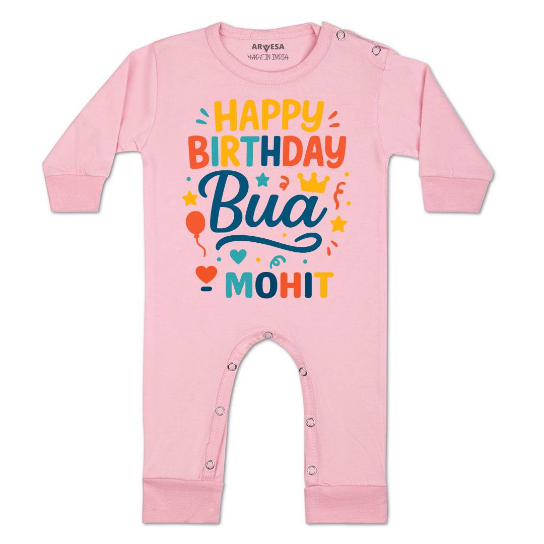 Arvesa Happy Birthday Bua Baby Boy & Girl Dress