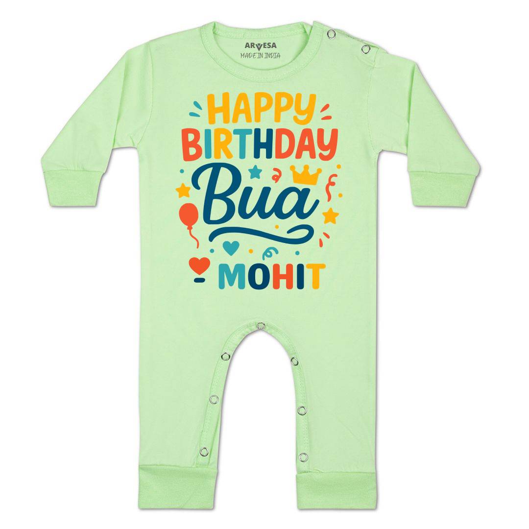 Arvesa Happy Birthday Bua Baby Boy & Girl Dress