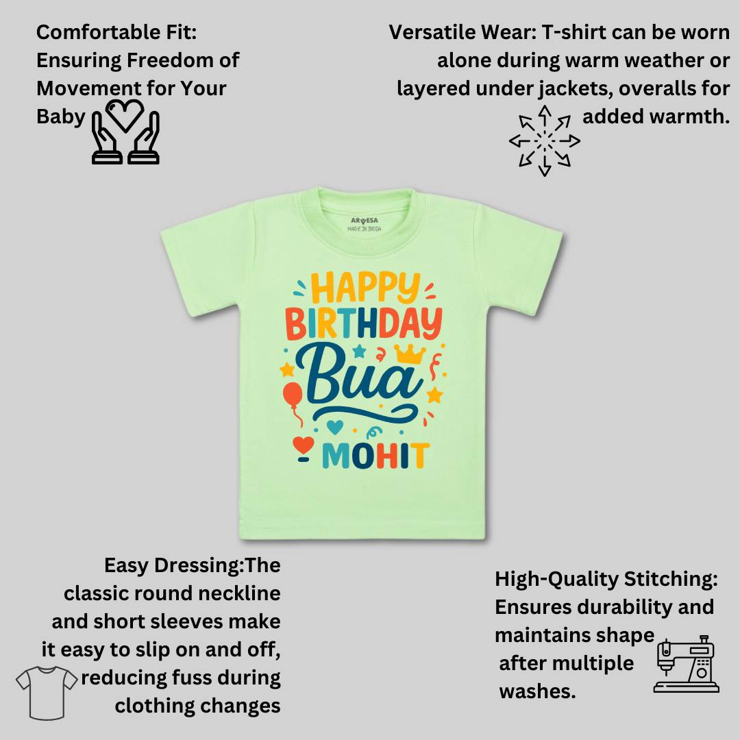 Arvesa Happy Birthday Bua Baby Boy & Girl Dress