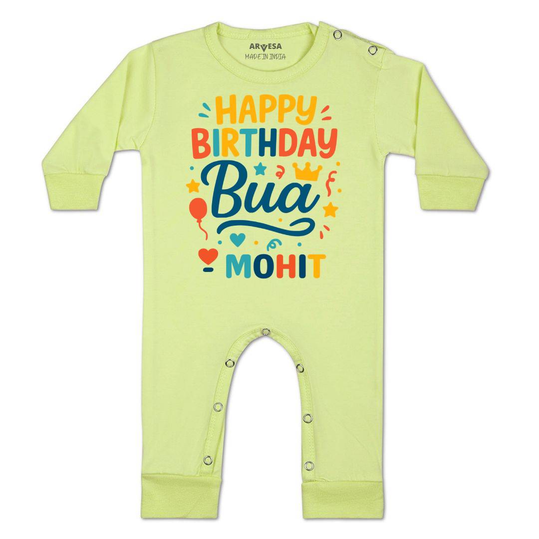 Arvesa Happy Birthday Bua Baby Boy & Girl Dress