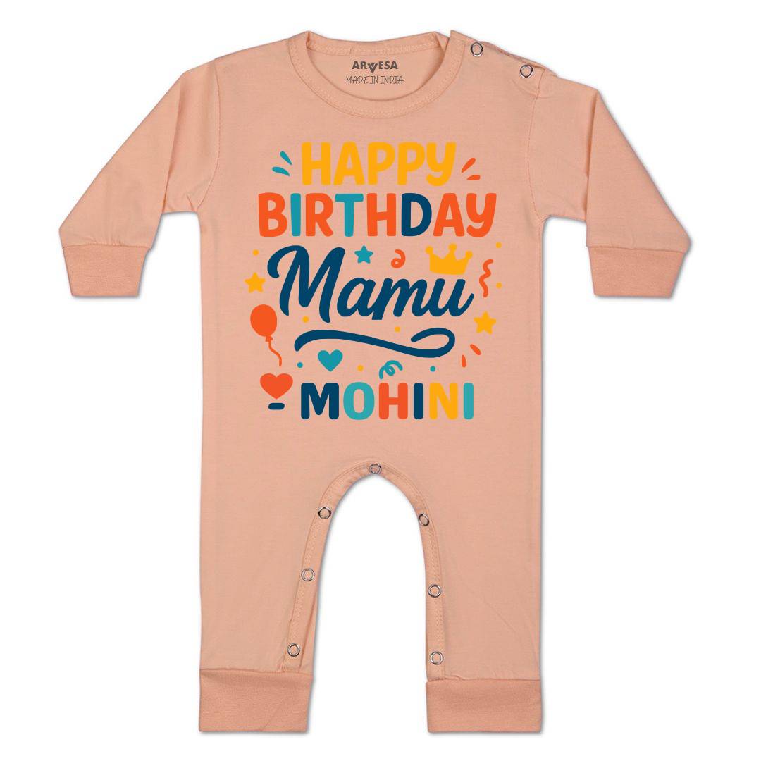 Arvesa Happy Birthday Mamu Baby Boy & Girl Dress