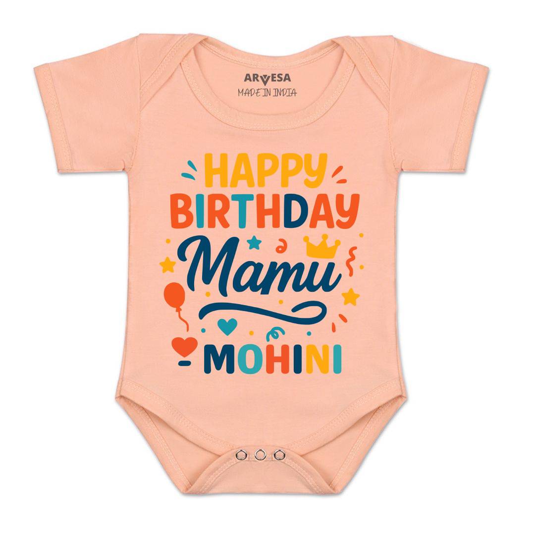 Arvesa Happy Birthday Mamu Baby Boy & Girl Dress