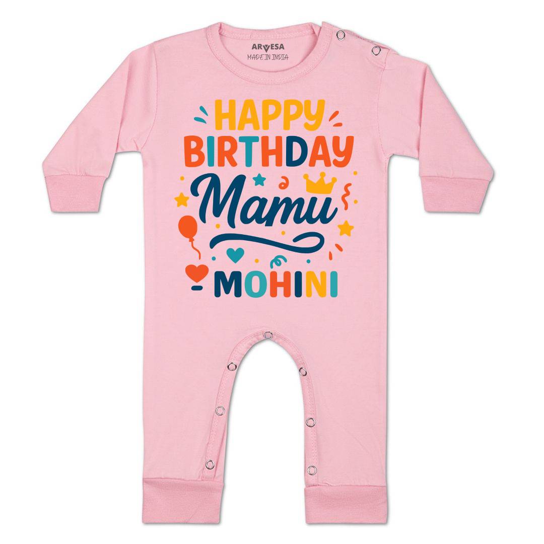 Arvesa Happy Birthday Mamu Baby Boy & Girl Dress