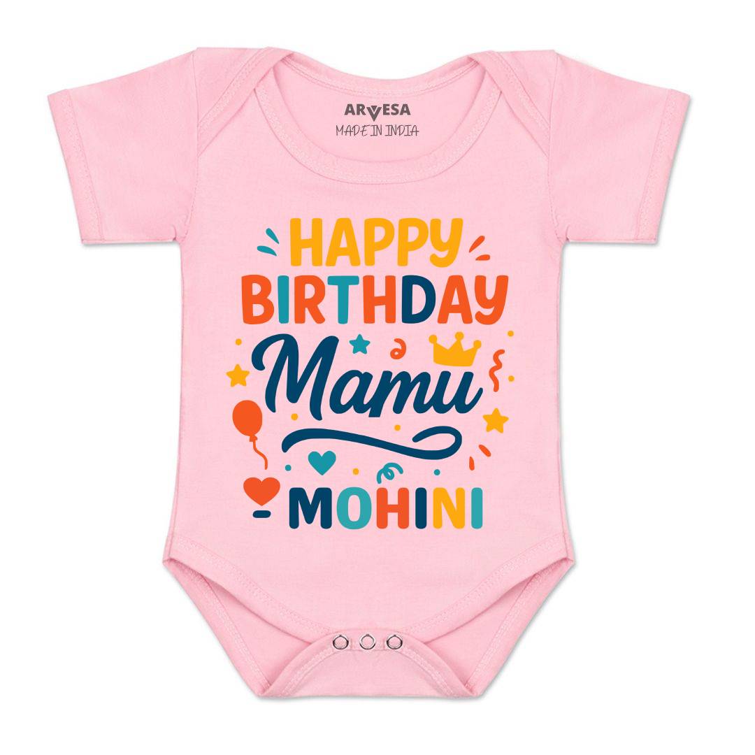 Arvesa Happy Birthday Mamu Baby Boy & Girl Dress
