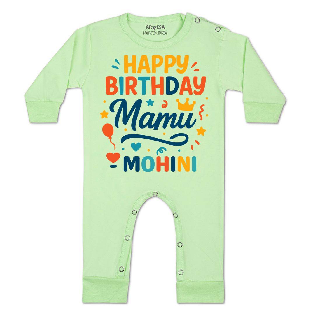 Arvesa Happy Birthday Mamu Baby Boy & Girl Dress