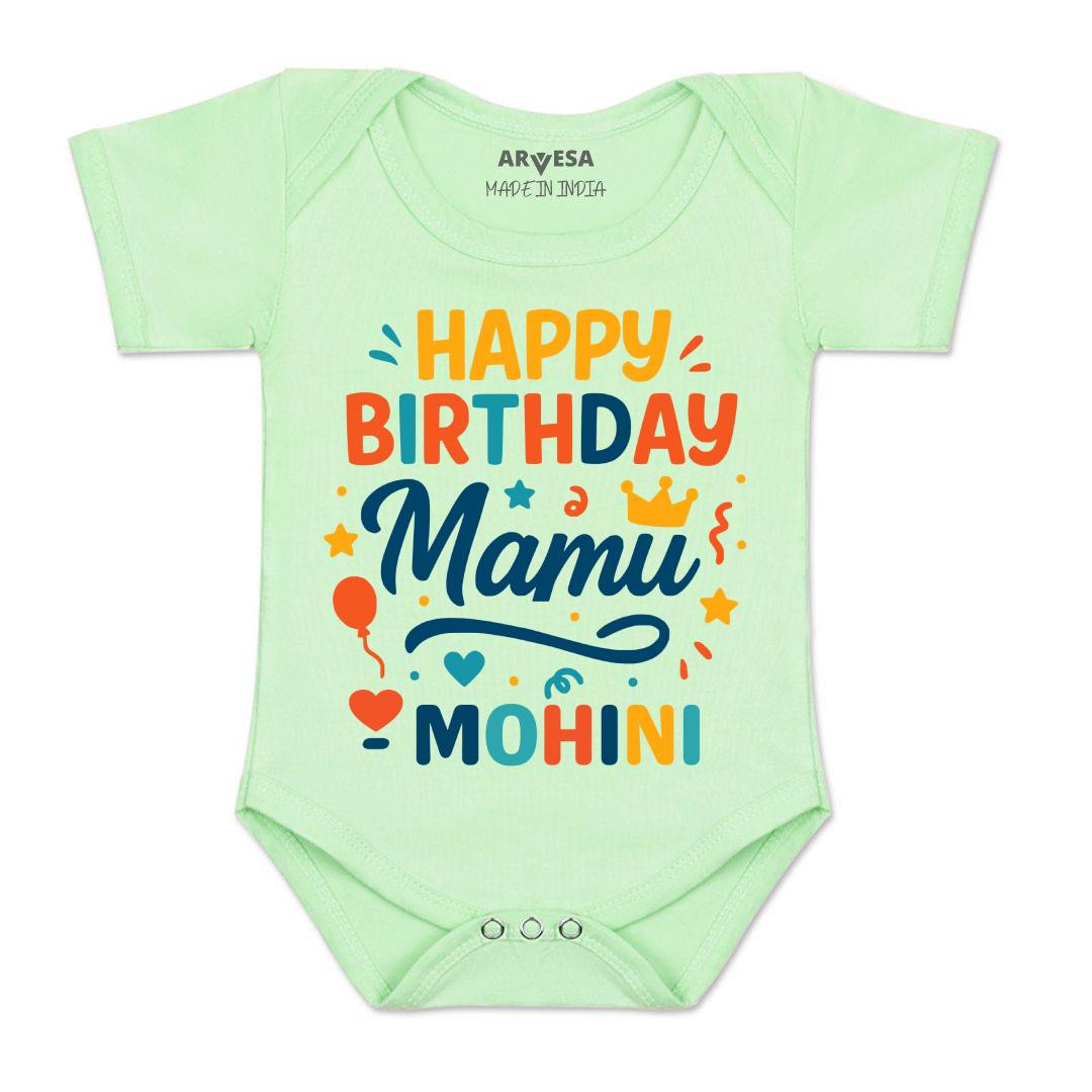 Arvesa Happy Birthday Mamu Baby Boy & Girl Dress