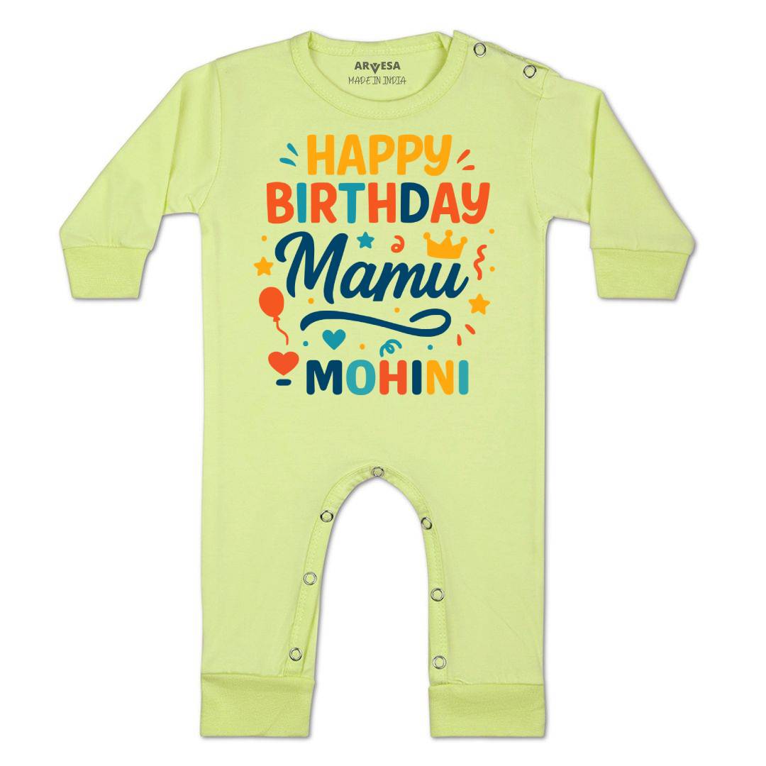 Arvesa Happy Birthday Mamu Baby Boy & Girl Dress