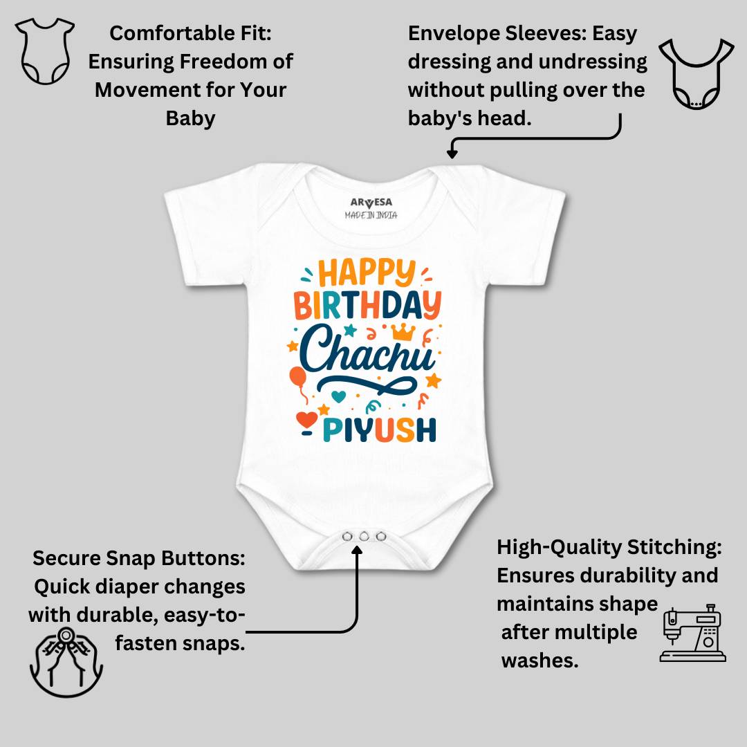 Arvesa Happy Birthday Chahcu Baby Boy & Girl Dress