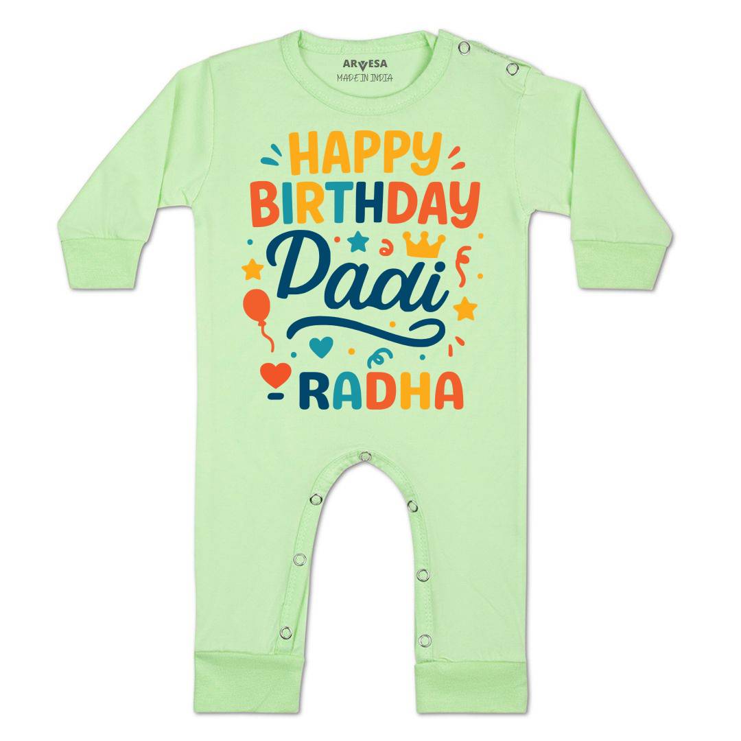 Arvesa Happy Birthday Dadi Baby Boy & Girl Dress
