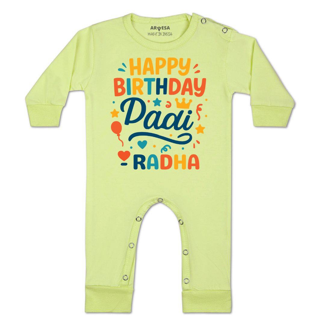 Arvesa Happy Birthday Dadi Baby Boy & Girl Dress