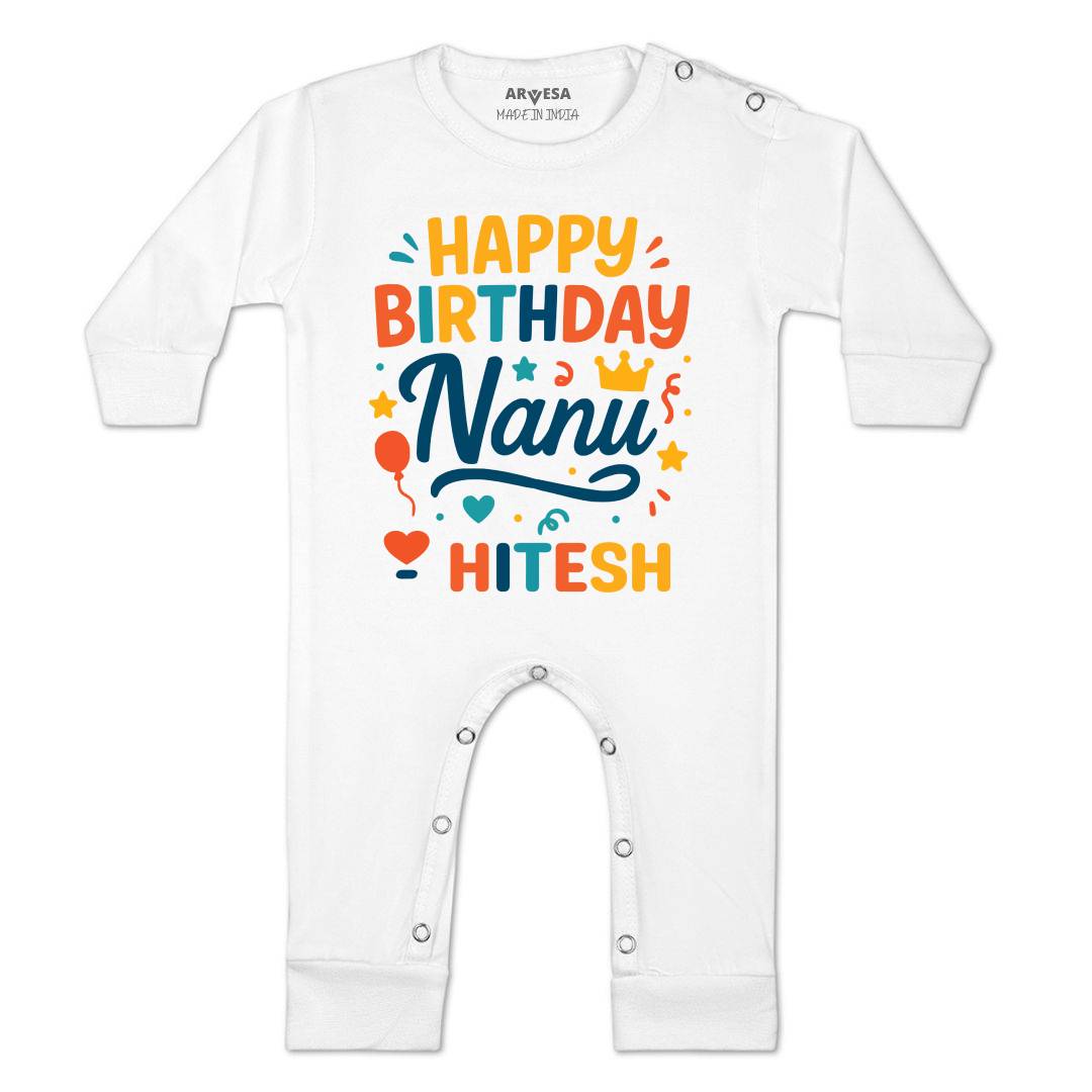 Arvesa Happy Birthday Nanu Baby Boy & Girl Dress