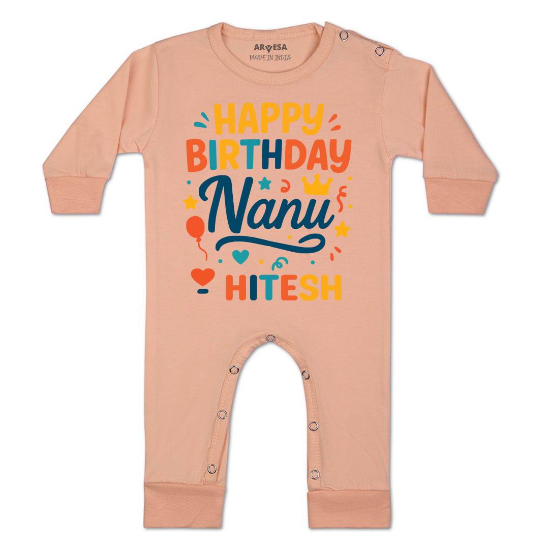 Arvesa Happy Birthday Nanu Baby Boy & Girl Dress