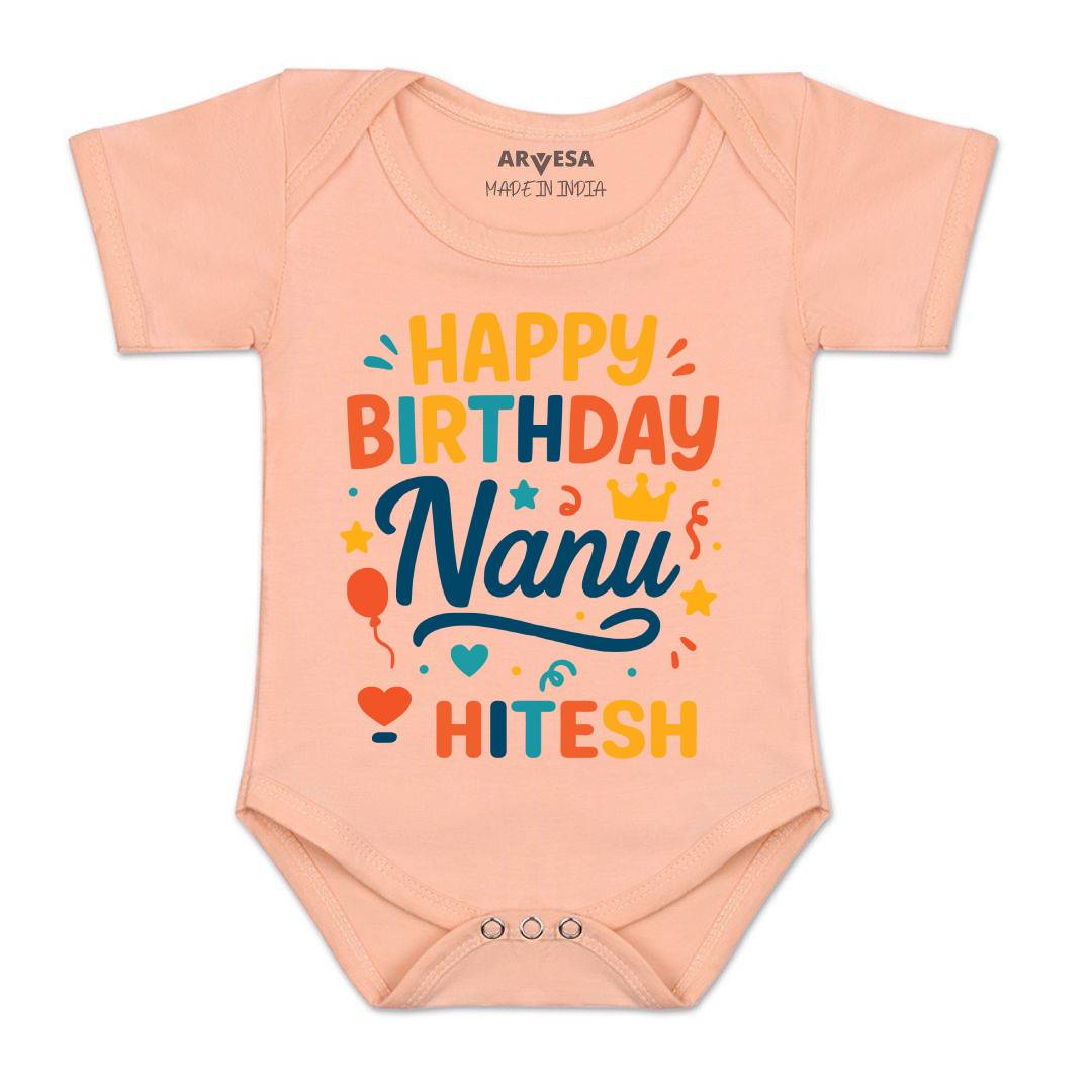 Arvesa Happy Birthday Nanu Baby Boy & Girl Dress