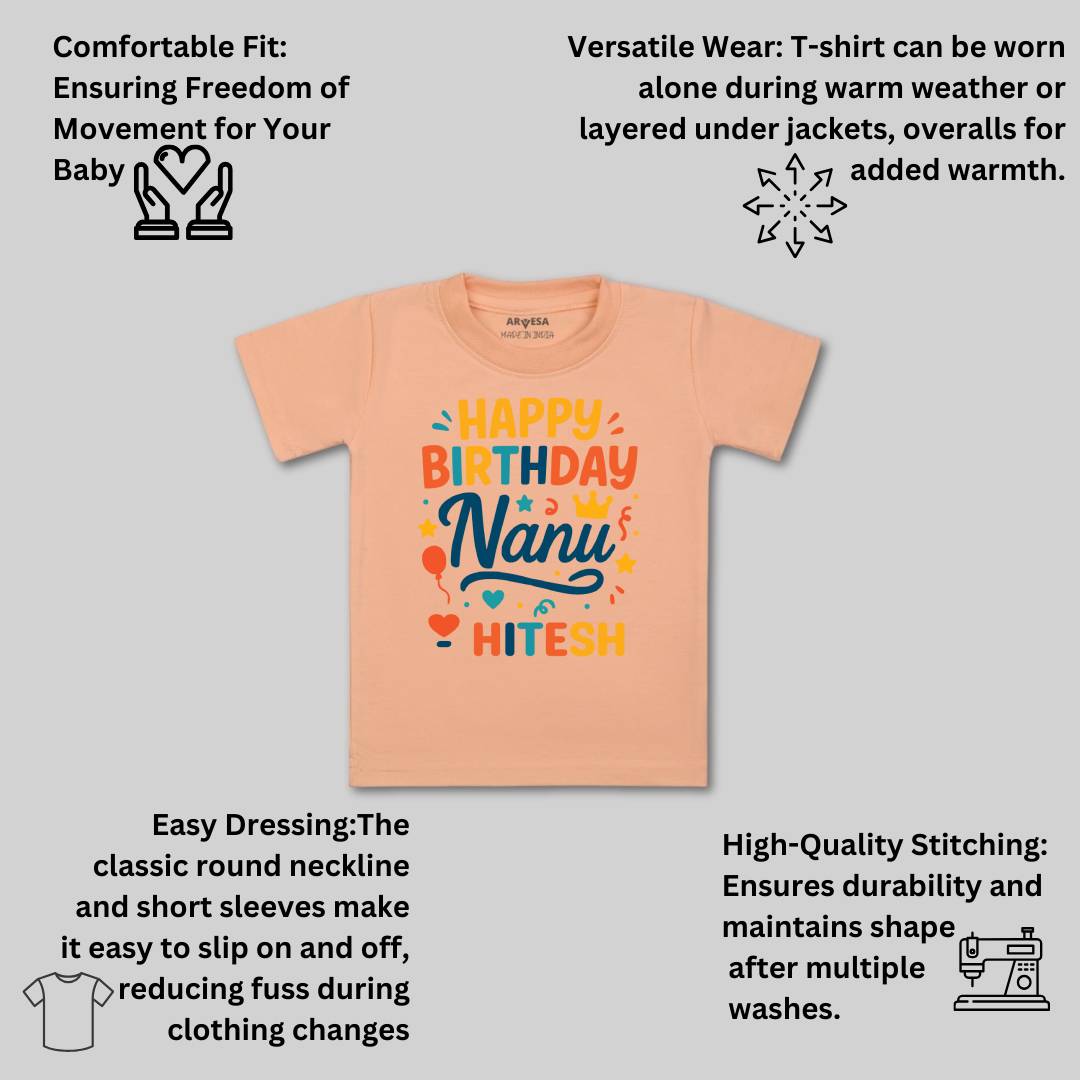 Arvesa Happy Birthday Nanu Baby Boy & Girl Dress
