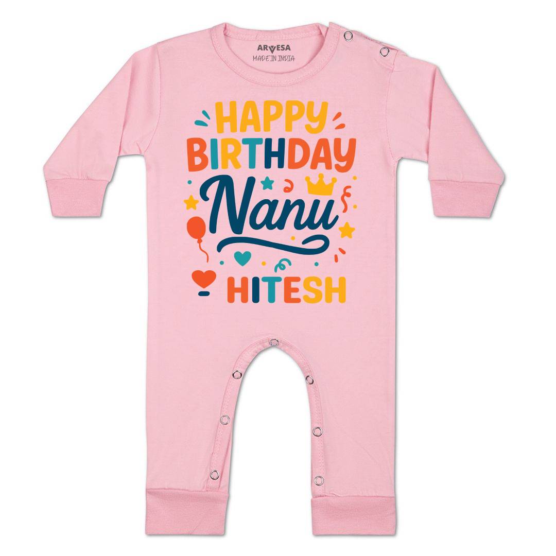Arvesa Happy Birthday Nanu Baby Boy & Girl Dress