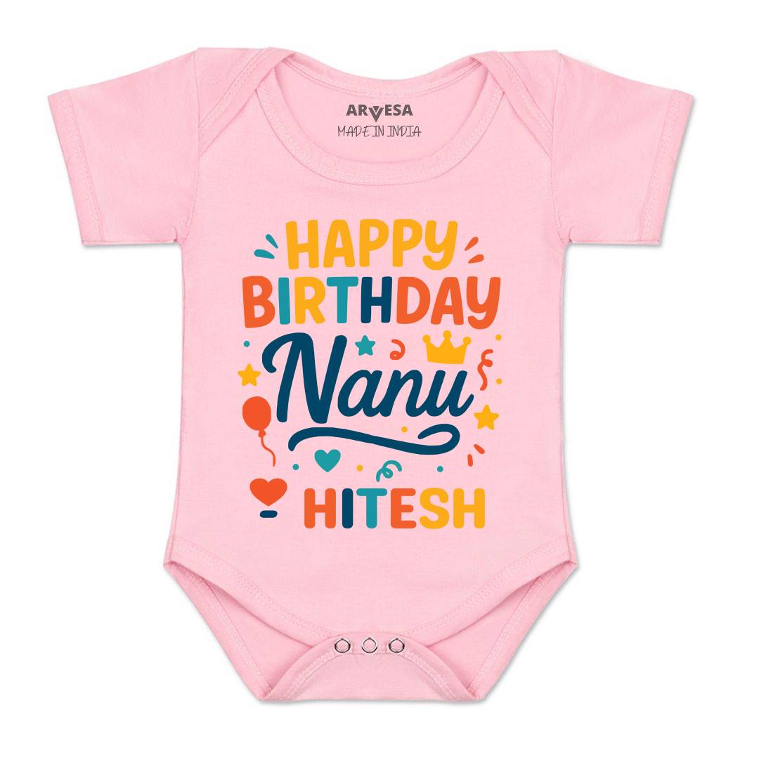Arvesa Happy Birthday Nanu Baby Boy & Girl Dress