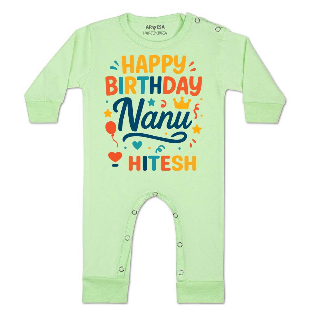 Arvesa Happy Birthday Nanu Baby Boy & Girl Dress