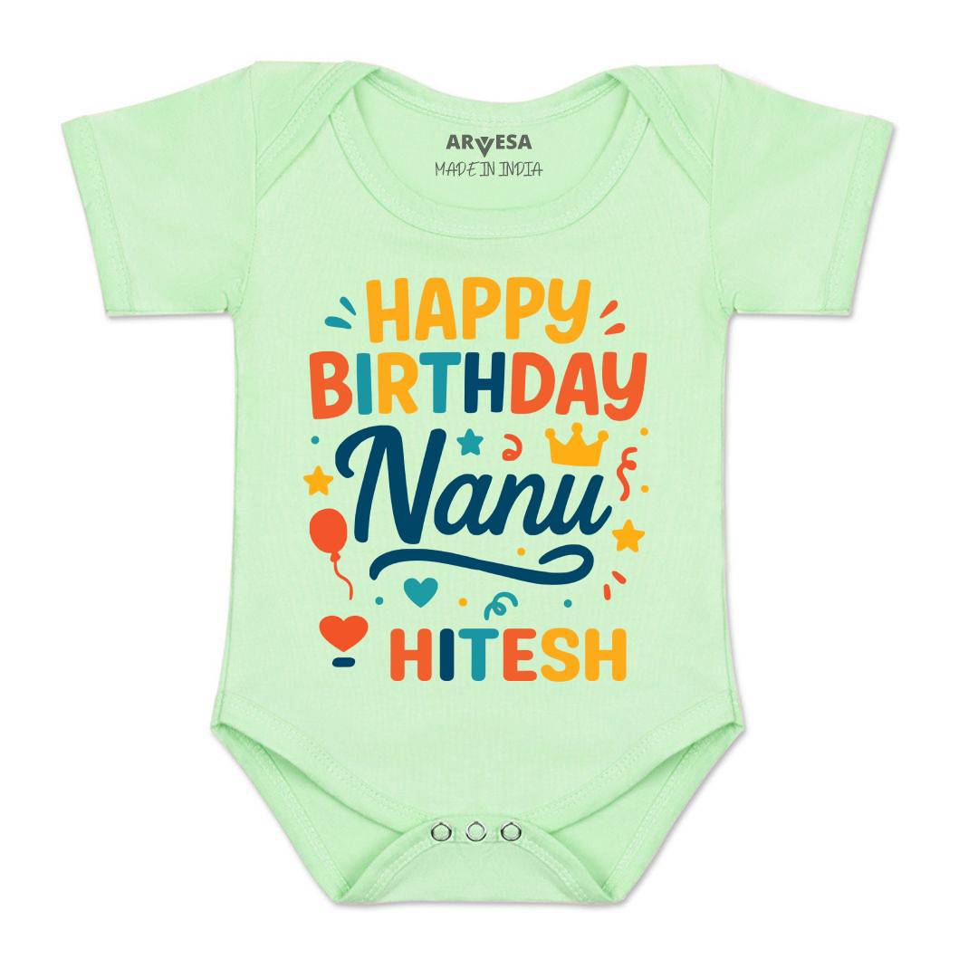 Arvesa Happy Birthday Nanu Baby Boy & Girl Dress
