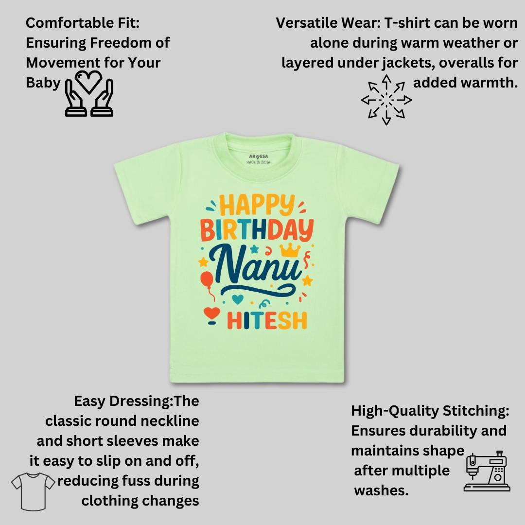 Arvesa Happy Birthday Nanu Baby Boy & Girl Dress