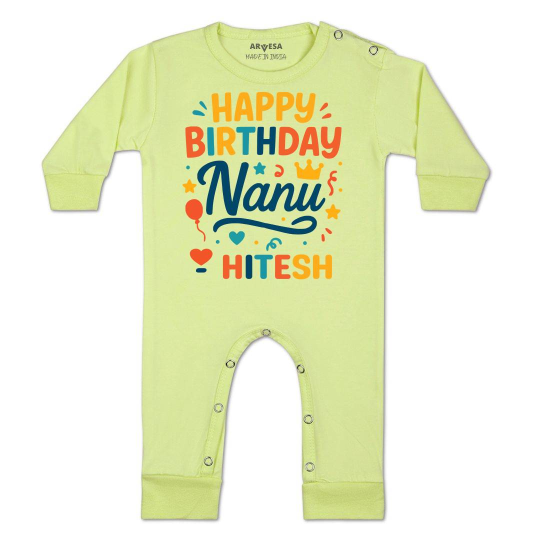 Arvesa Happy Birthday Nanu Baby Boy & Girl Dress