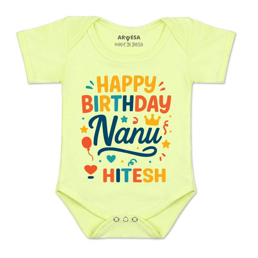 Arvesa Happy Birthday Nanu Baby Boy & Girl Dress