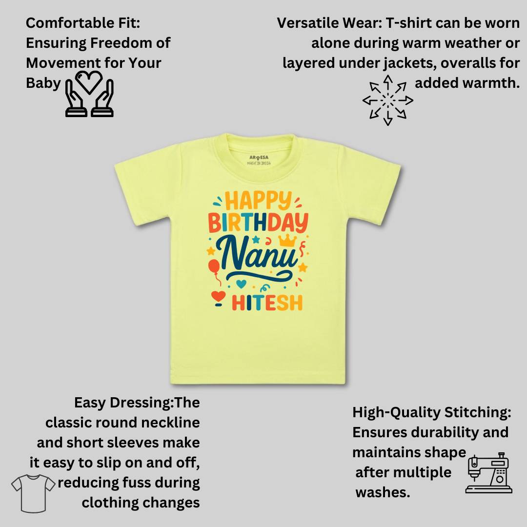Arvesa Happy Birthday Nanu Baby Boy & Girl Dress