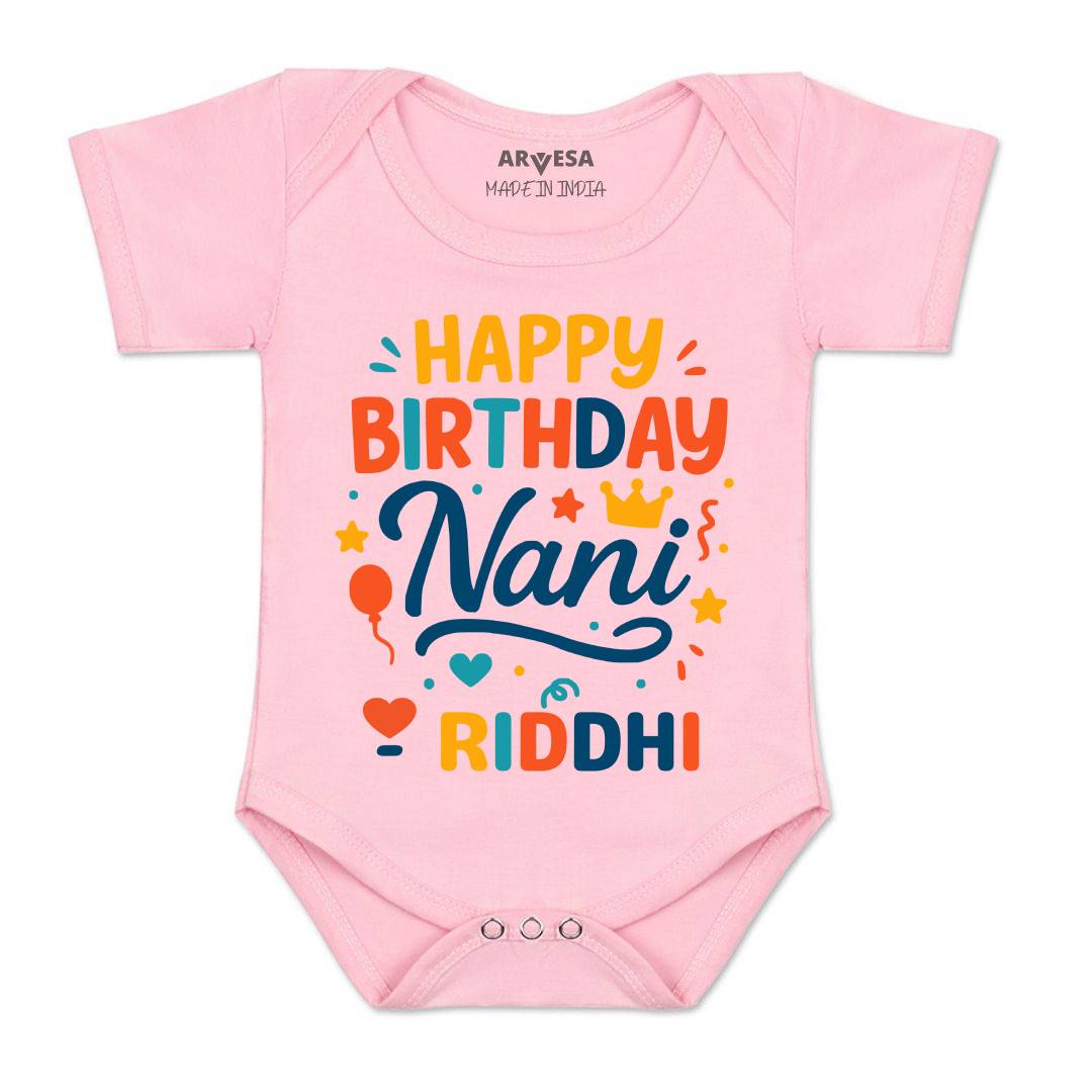 Arvesa Happy Birthday Nani Baby Boy & Girl Dress