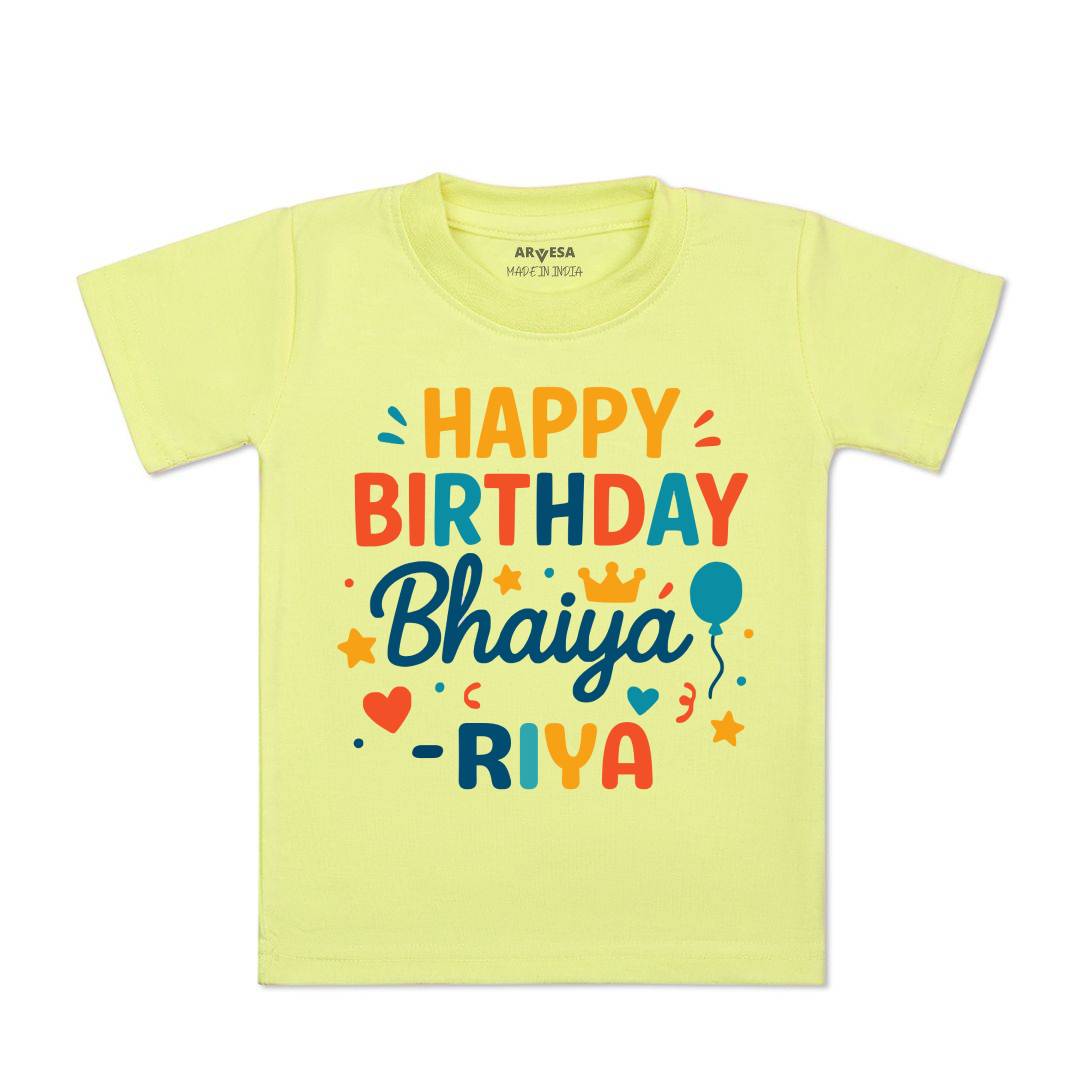 Arvesa Happy Birthday Bhaiya Baby Boy & Girl Dress