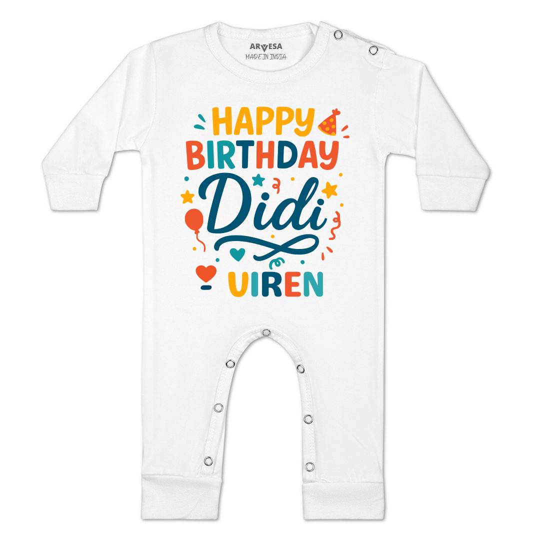 Arvesa Happy Birthday Didi Baby Boy & Girl Dress